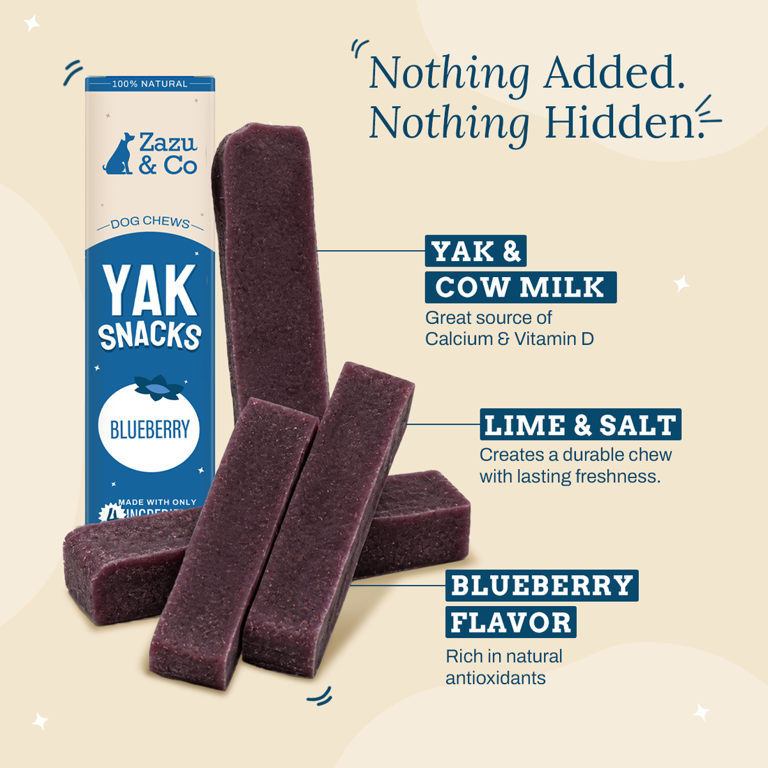 Yak Snacks - Blueberry