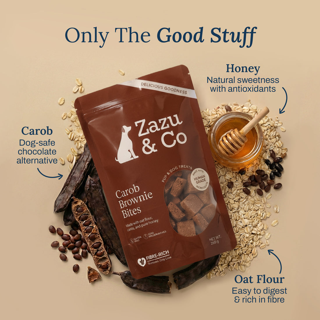Carob Brownie Bites: Delicious & Healthy Treats for Dogs