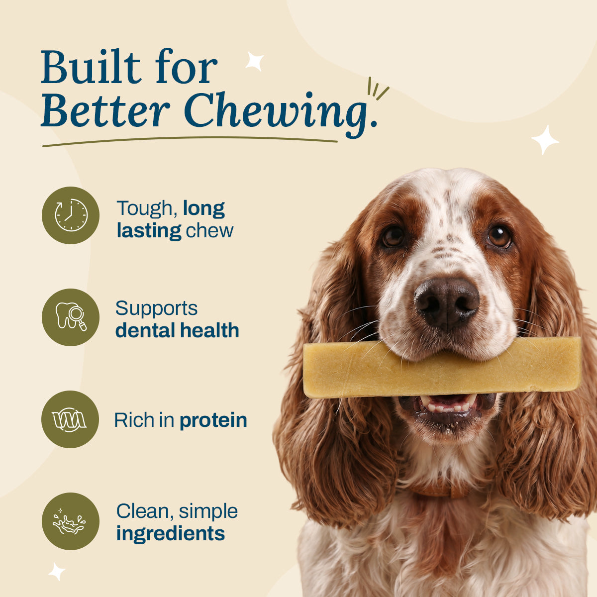 Original Himalayan Yak chews for Puppies & Dogs