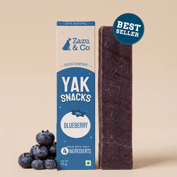 Blueberry Yak Snacks - 100% Natural & Vegetarian Yak Chews