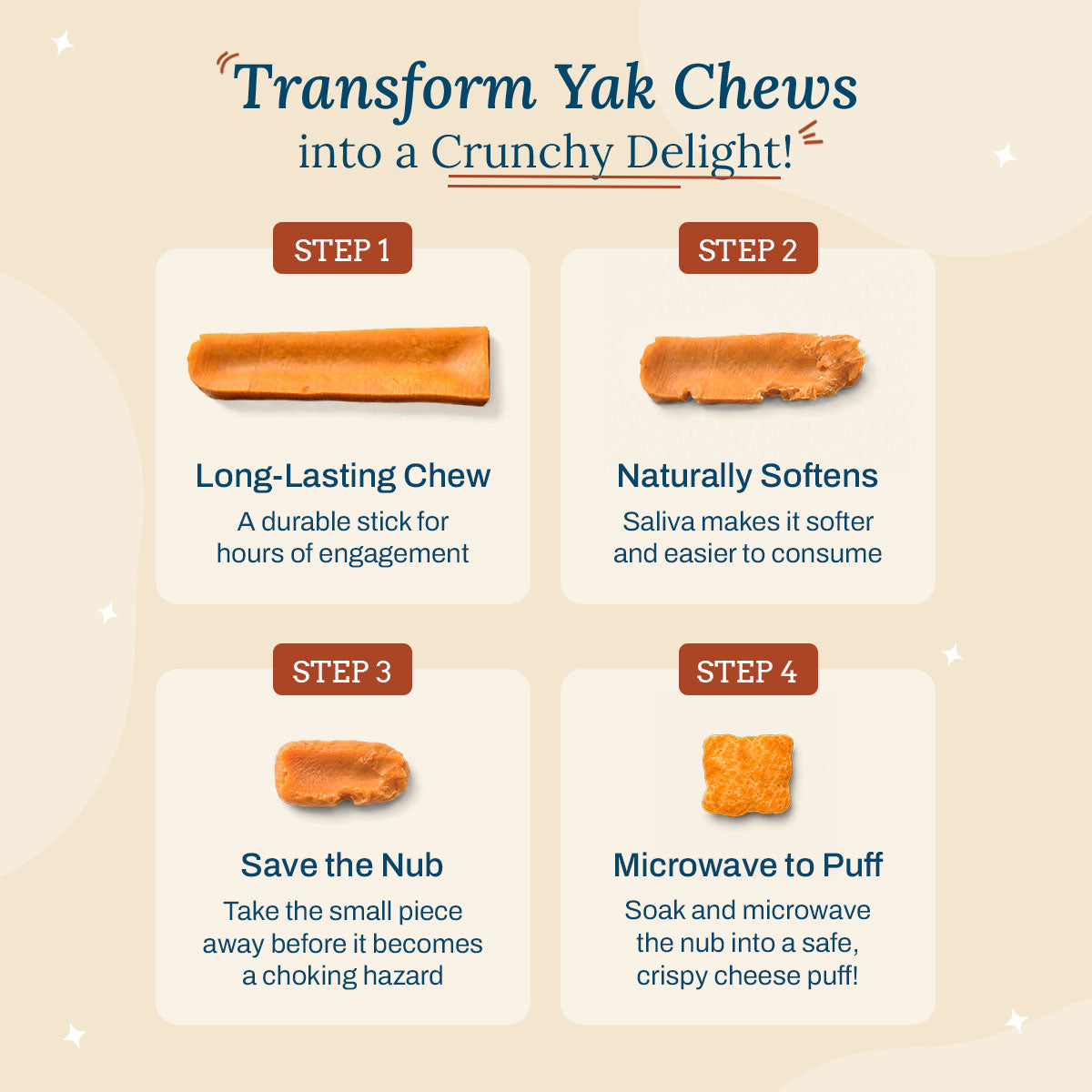 Pumpkin Yak Snacks | 100% Natural Himalayan Milk Yak Chews